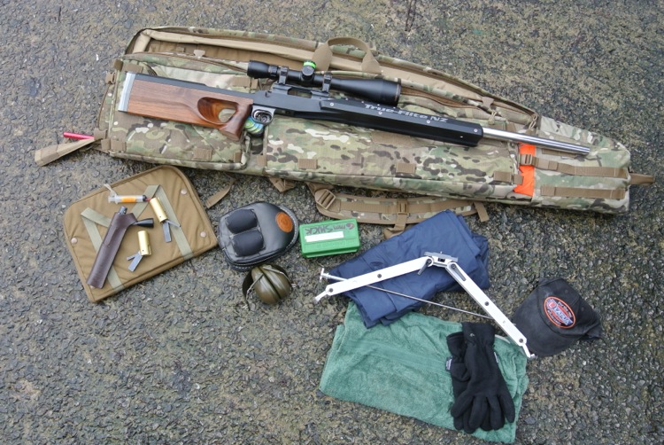 Here's what I typically carry for an F Class shoot.