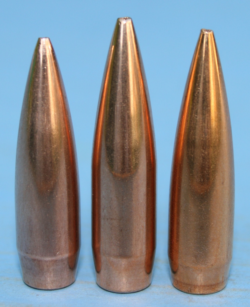 Three popular .30 155s – new Sierra Palma MK, Lapua Scenar, 155.5gn Berger BT. Availability varies considerably for these and other models