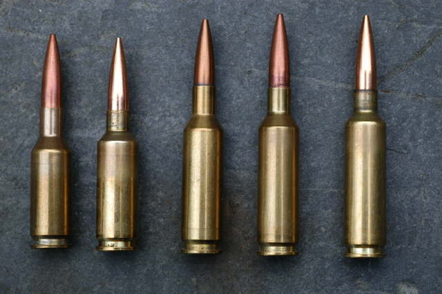 A few of the 6mm cartridges – 6BR, Dasher, Swiss Match, 6-6.5x47 Lapua and the Smack