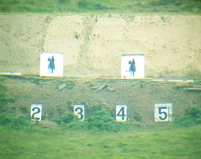 The Indian targets through the scope