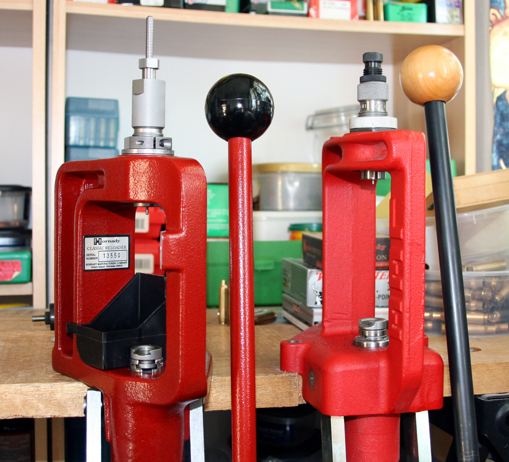 Hornady L-N-L Classic and Lee Classic Cast – effective mid size O-frame presses.