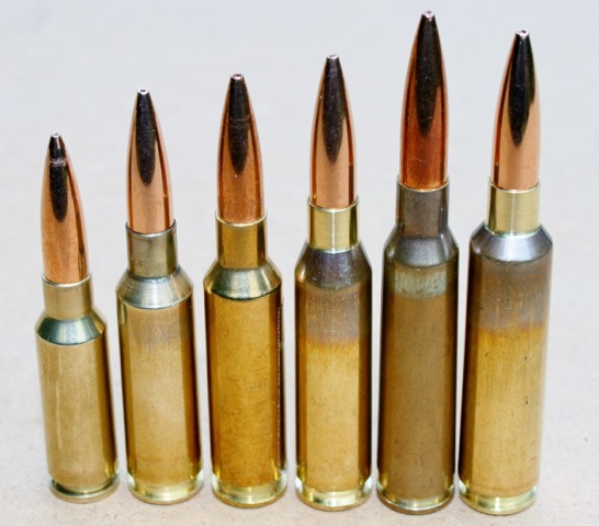 As an aide-memoire, ‘our’ 6.5mm sextet: Grendel, 6.5X47 Lapua, 6.5 Creedmoor, 260 Rem, 6.5X55, and 6.5-284