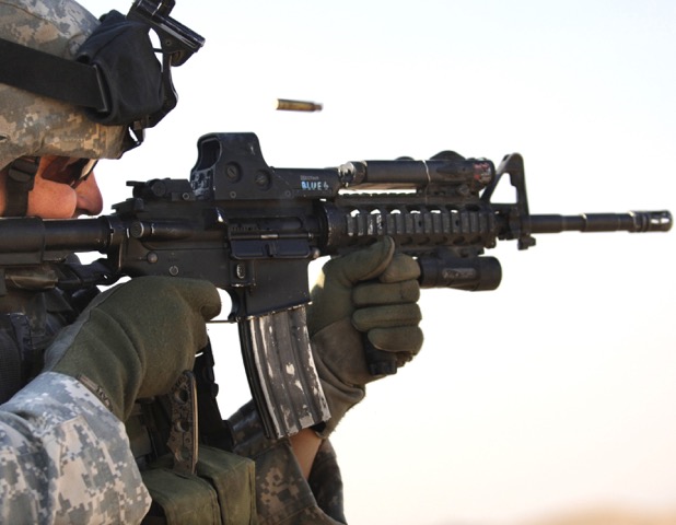 The 5.56mm US M4 carbine and its 14-inch barrel produced a perceived need for ammunition offering improved terminal ballistics.