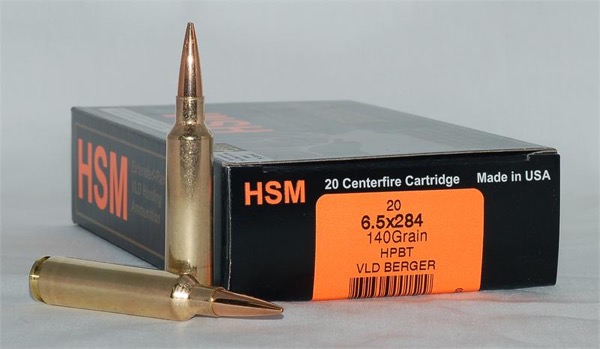 American factory 6.5-284 from The Hunting Shack. It is virtually impossible to find factory ammo for this cartridge in the UK, but 6.5X55mm is plentiful.